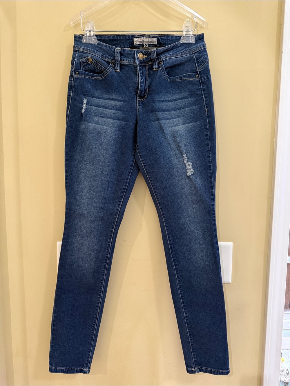 Royalty For Me Dark Blue Skinny Jeans